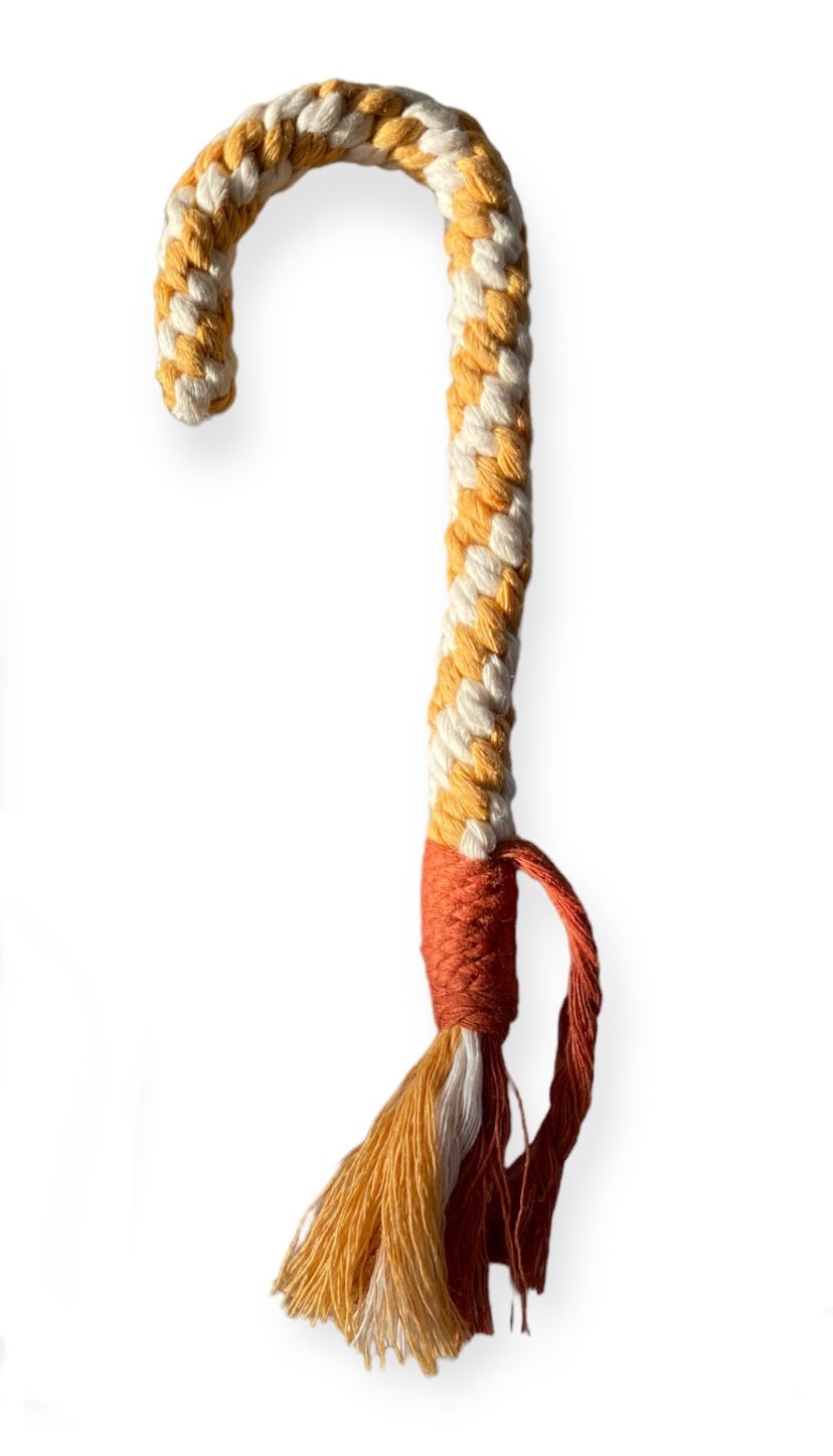 Macramé Candy Cane