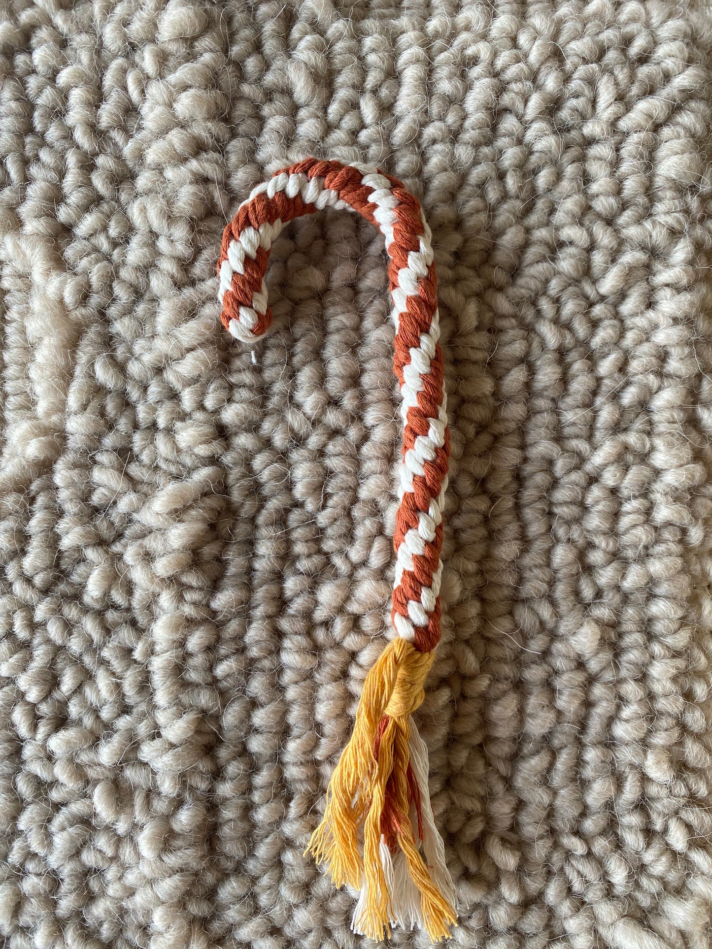 Macramé Candy Cane
